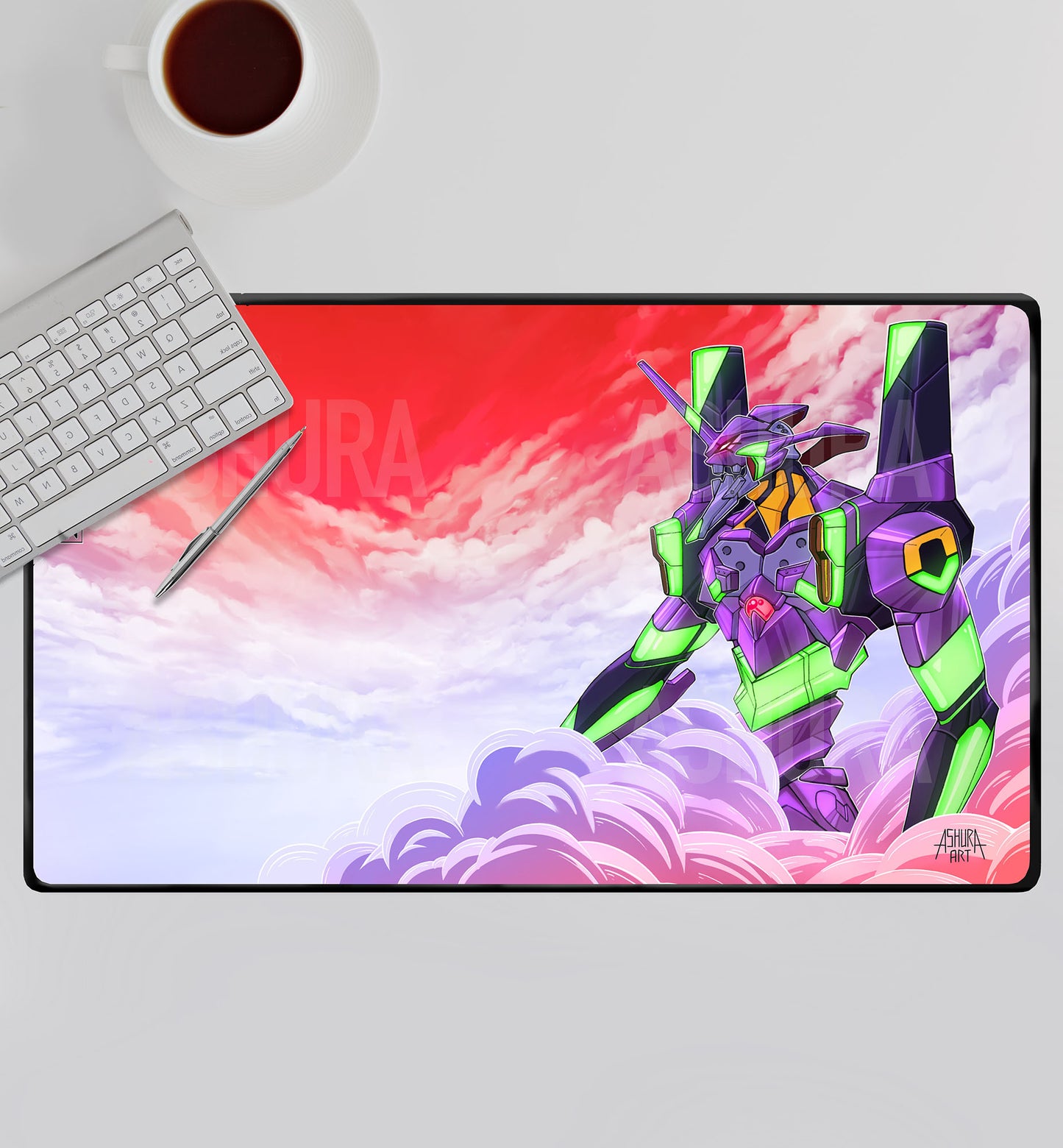 Gamemat / XL-Mousepad "EVA-01 (rot)"