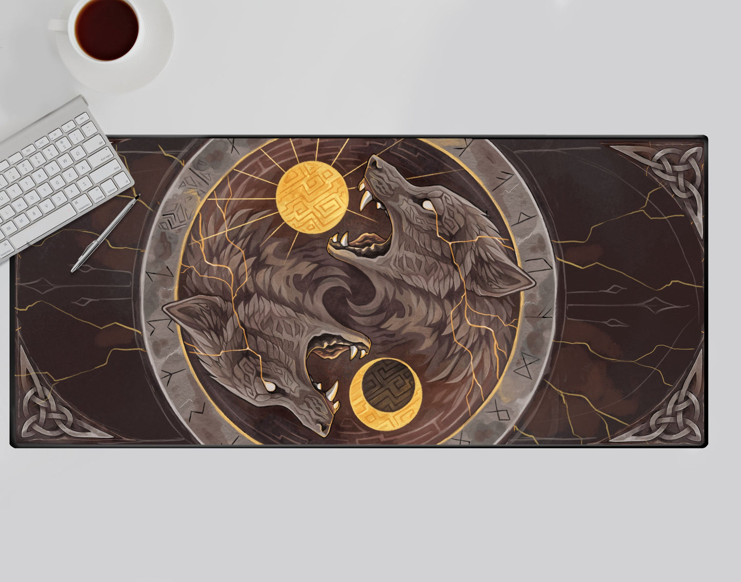 Gamemat / XL-Mousepad "Hati & Skoll"