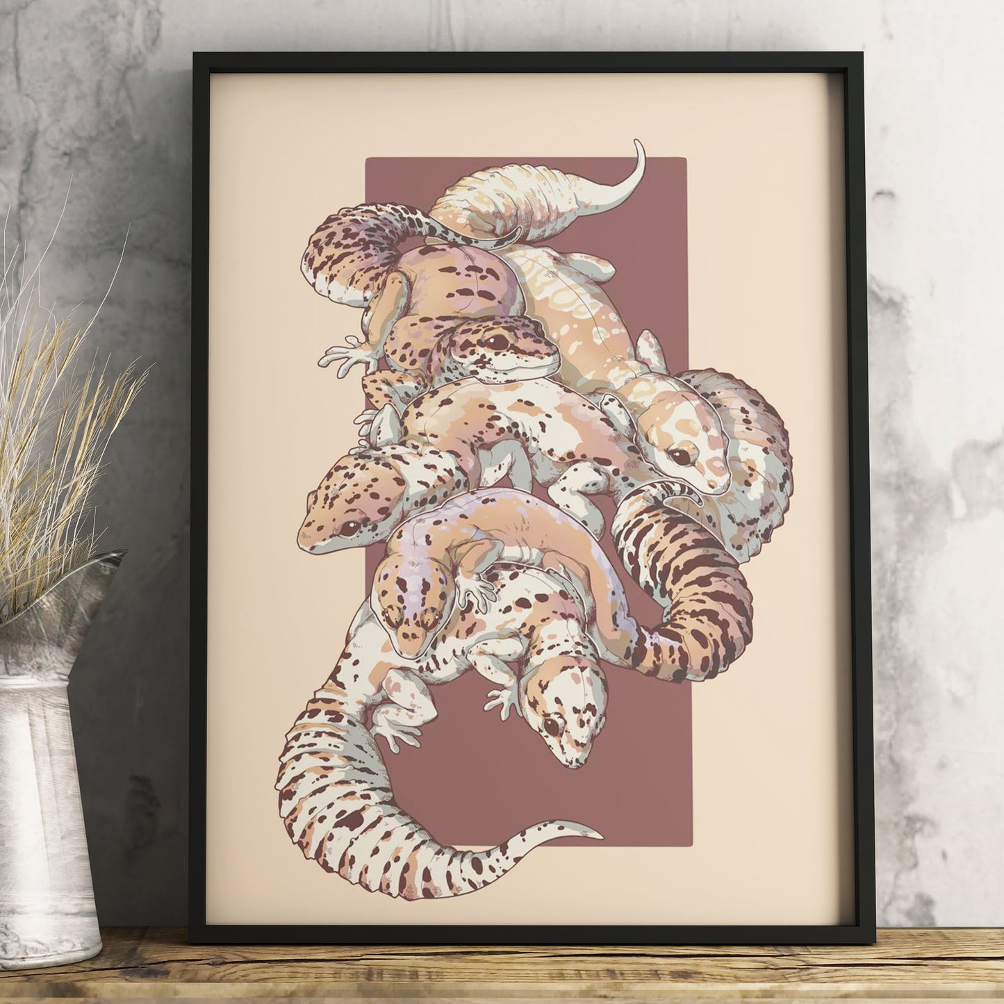 Kunstdruck "Geckos" von Gren Art
