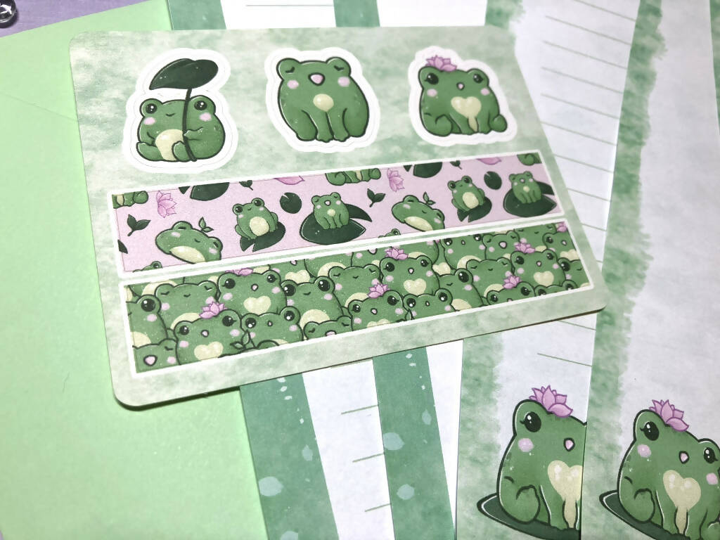 Cute Frogs Letter Set
