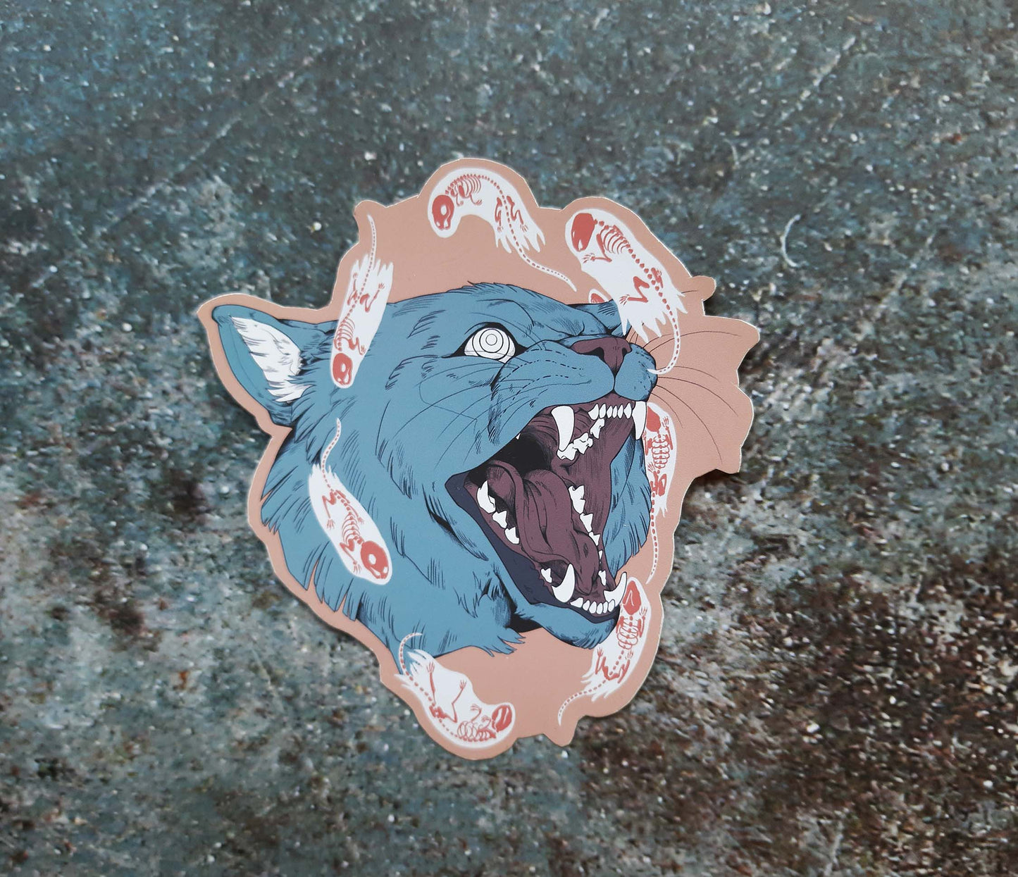 Sticker "Haunting Cats" von Gren Art