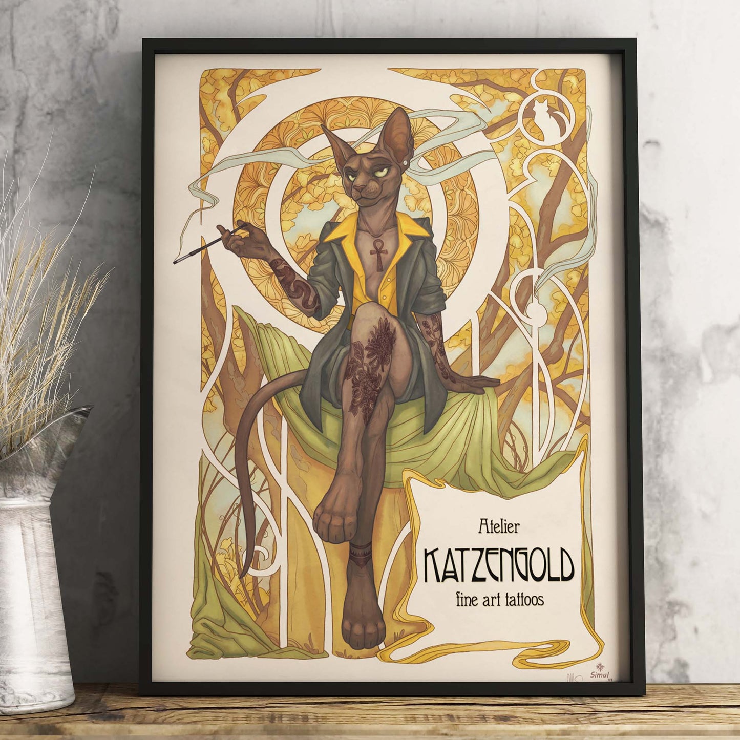 Art print "Atelier Katzengold"