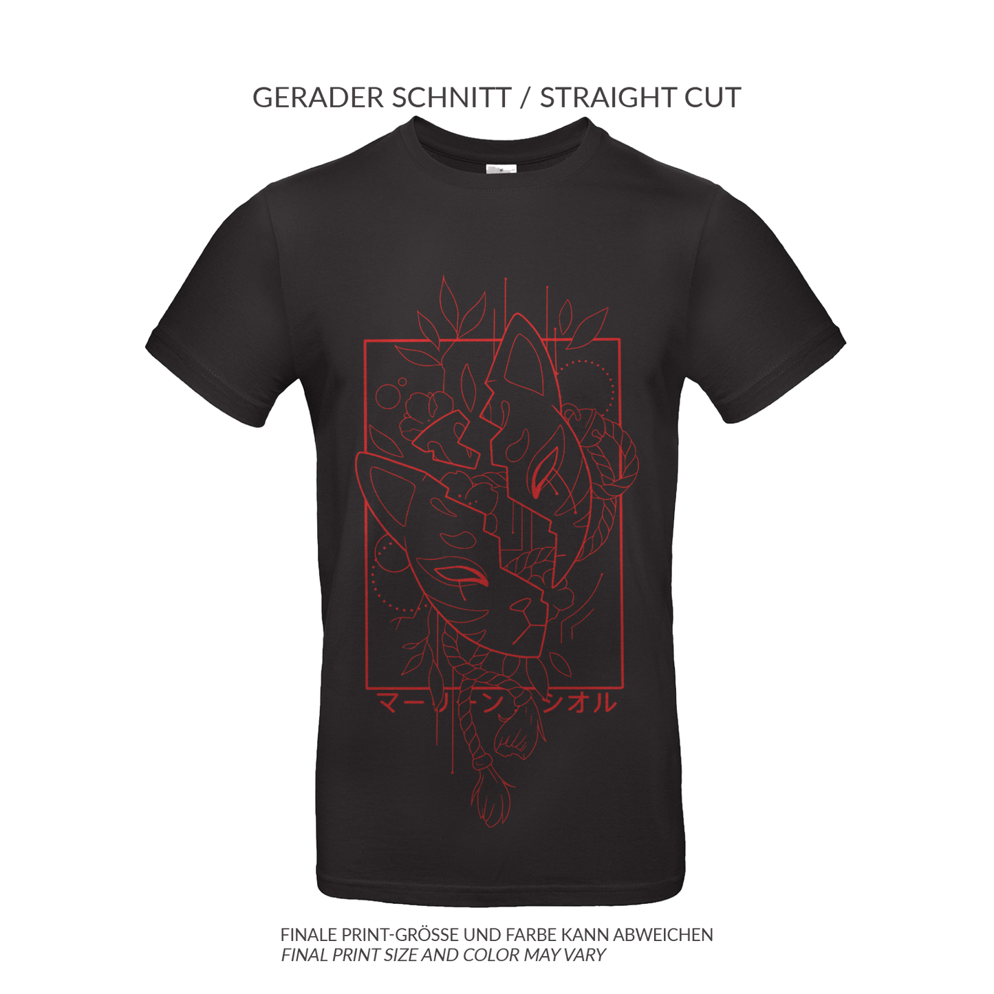 T-Shirt "Kitsune Maske"