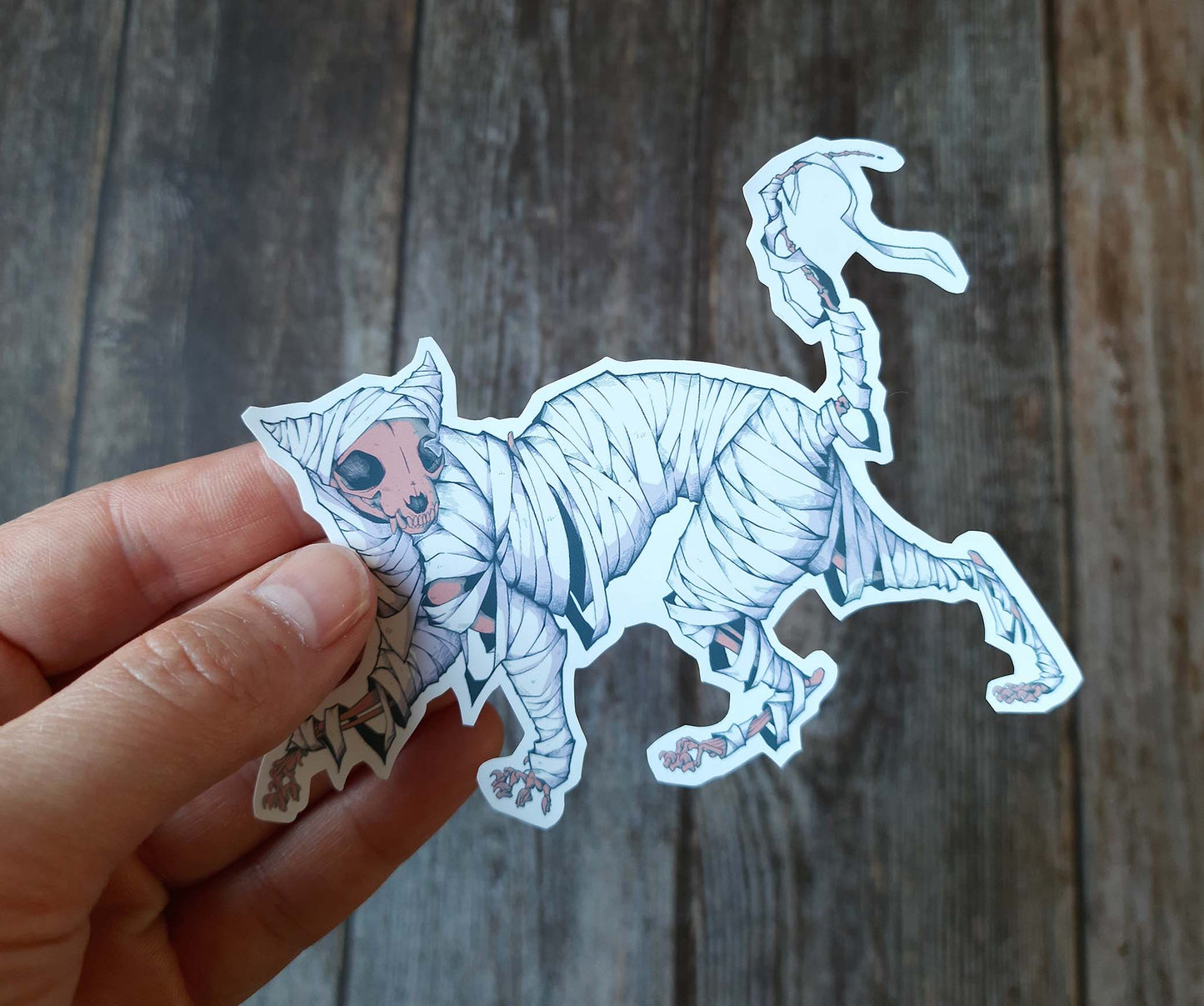 Sticker "Mummy Cat" von Gren Art