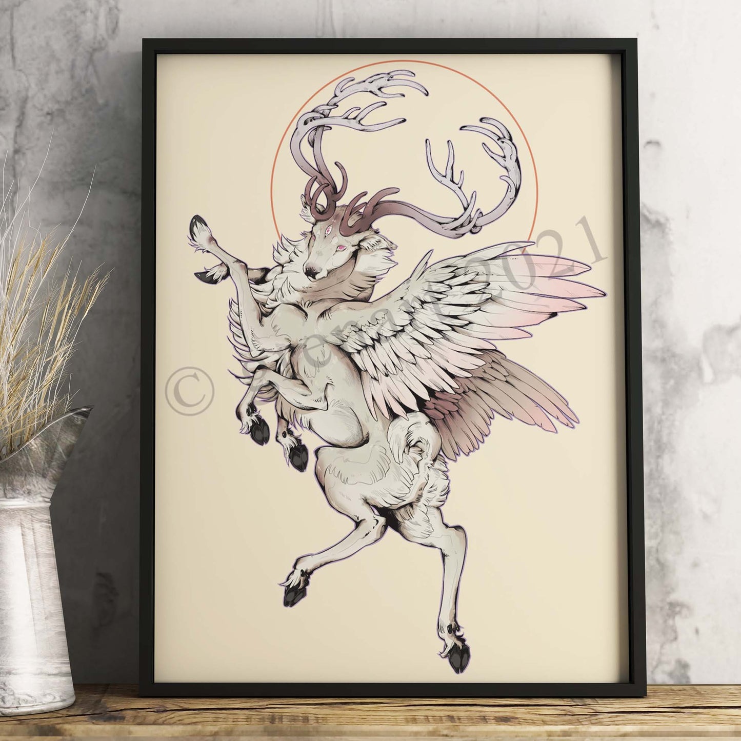 Art print "Reindeer" by Gren Art