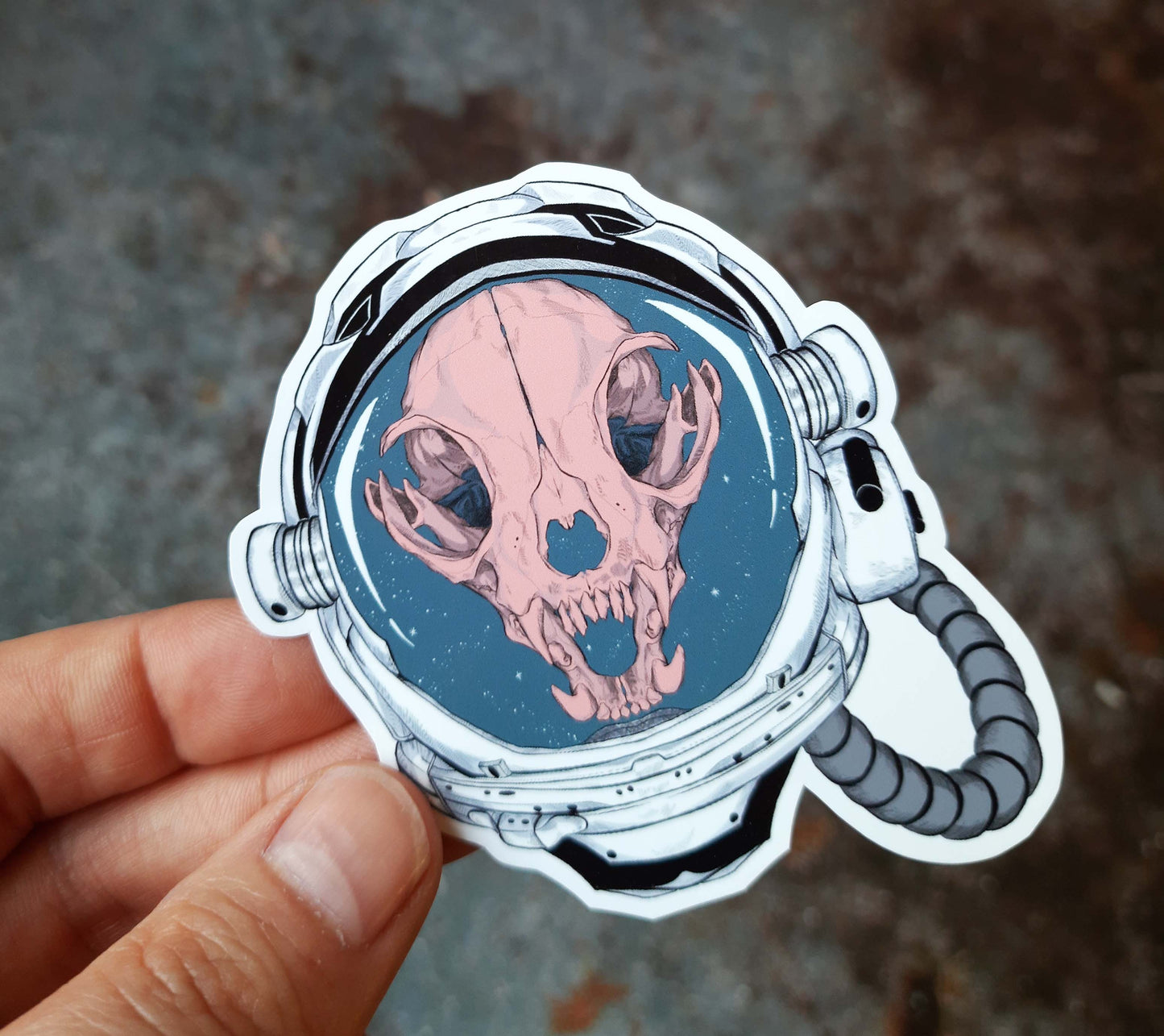 Sticker "Space Cat" von Gren Art