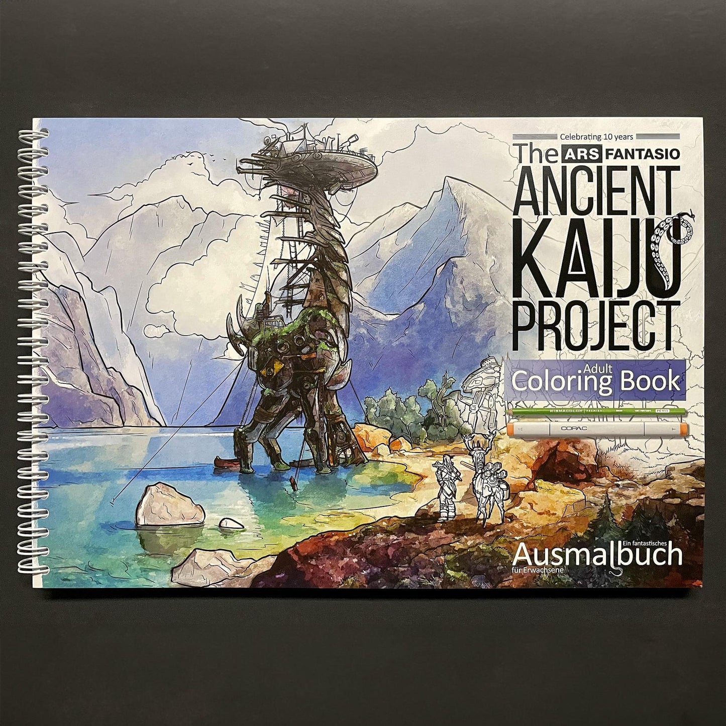 Ausmalbuch "Ancient Kaiju Project"