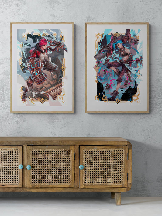 Kunstdruck Set "VI & Jinx" von Hammling