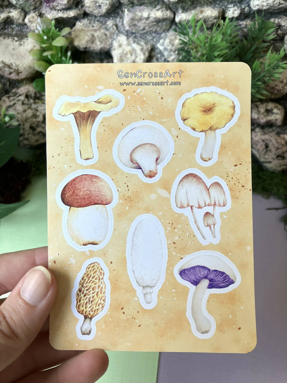 Mushroom Kiss Cut Sticker Sheet