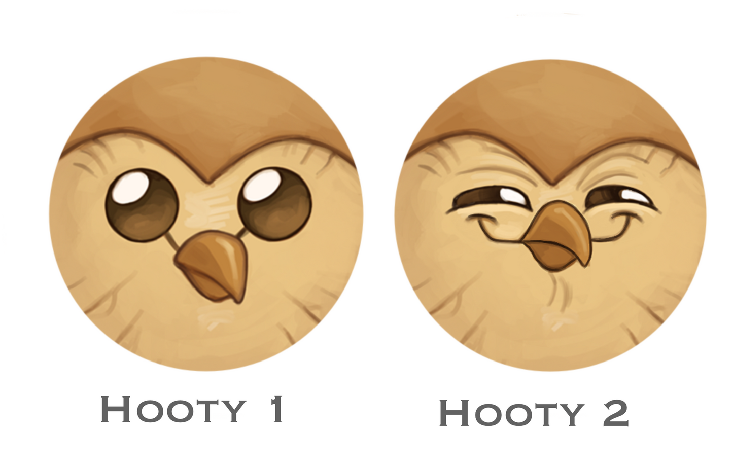 Hooty buttons