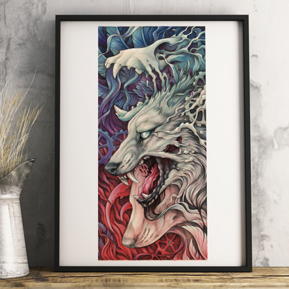 Kunstdruck "Canis Lupus Vanitas"