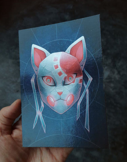 Postkarte "Tanjiro Cyber Mask"