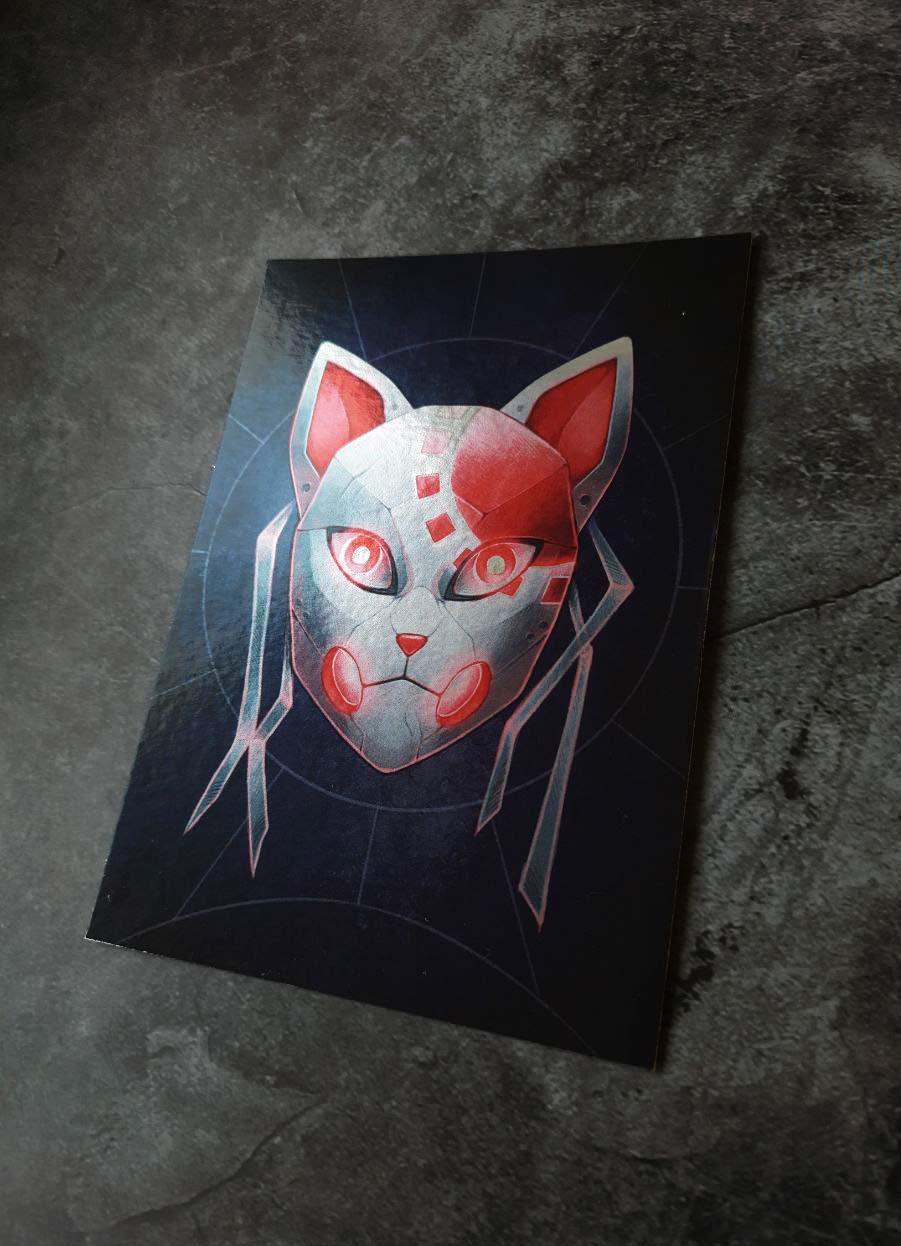 Postkarte "Tanjiro Cyber Mask"