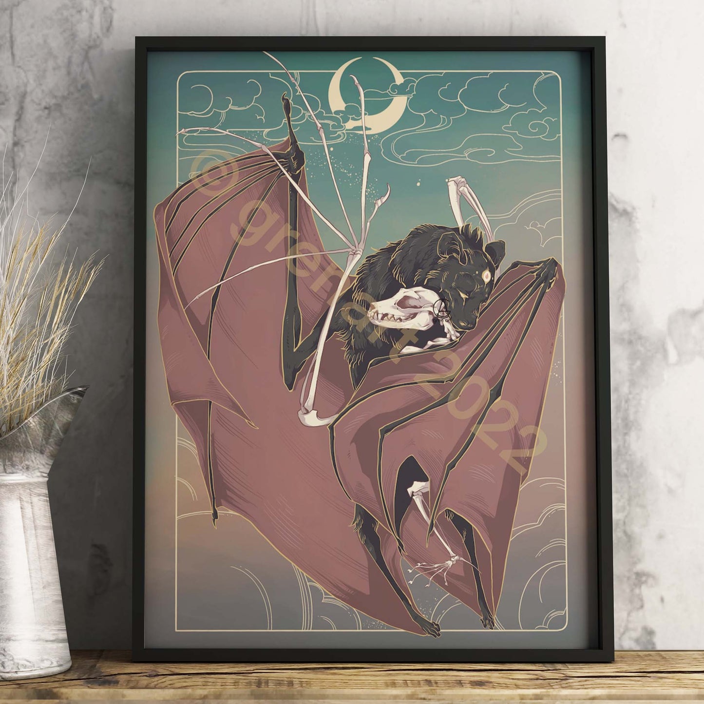 Art print "Grief Bat" by Gren Art