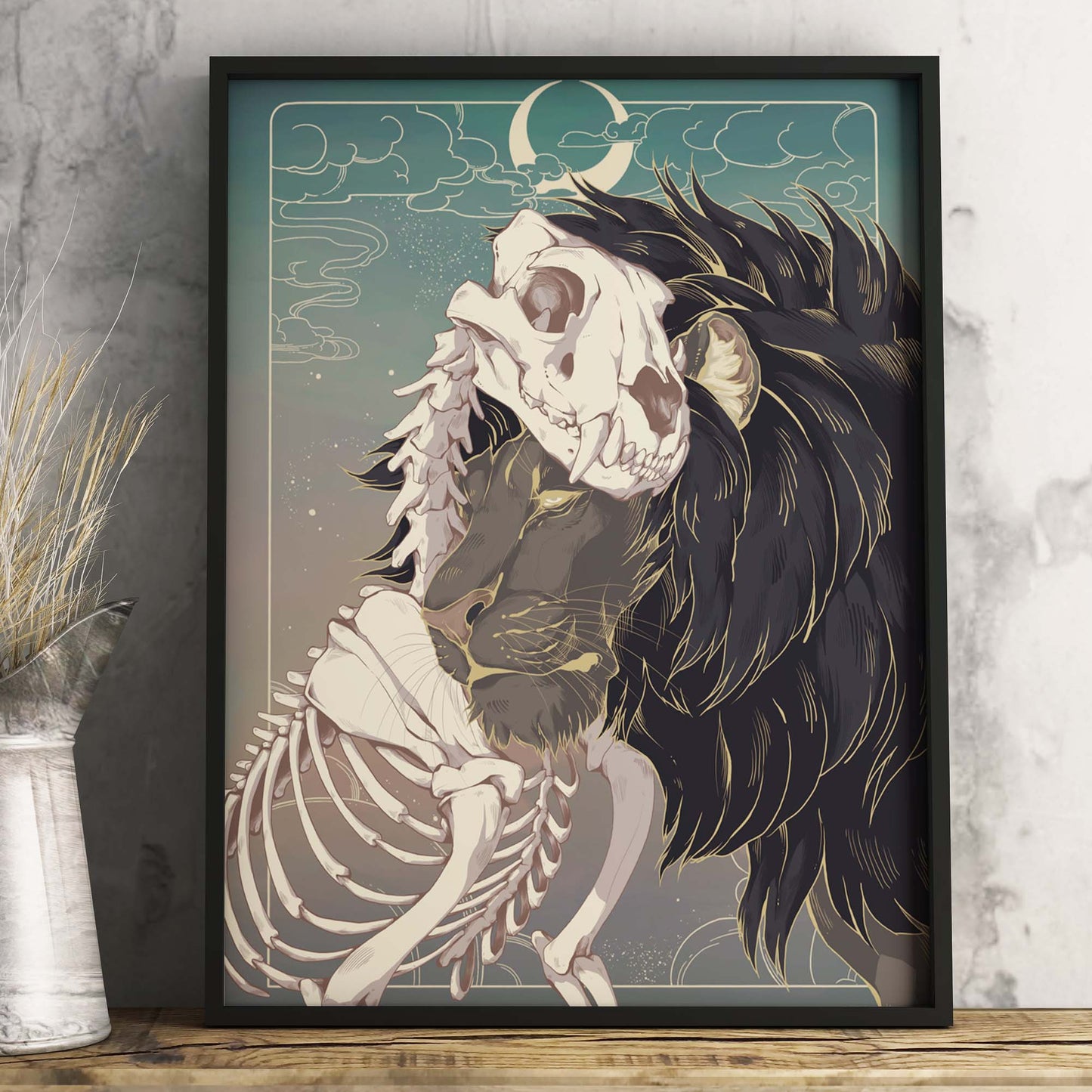 Art print "Grief Lion" by Gren Art
