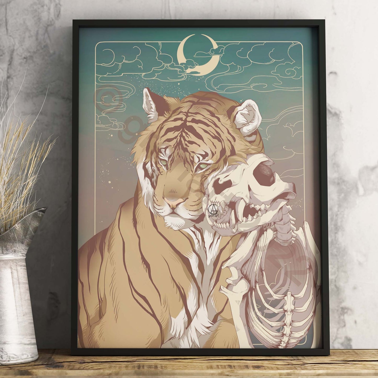 Art print "Grief Tiger" by Gren Art