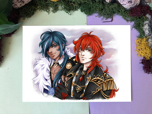 Diluc & Kaeya Art Print