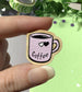 Coffee Wooden Pin