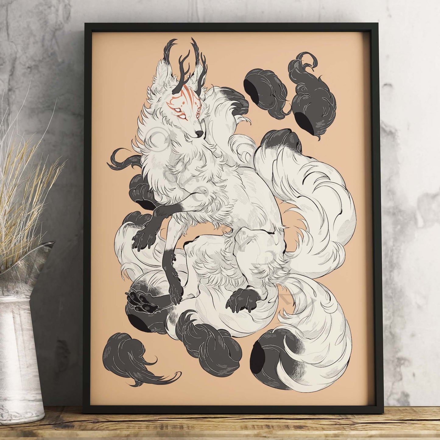 Art print "Kitsune I" by Gren Art