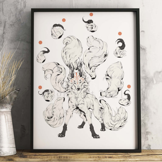 Kunstdruck "Kitsune II" von Gren Art
