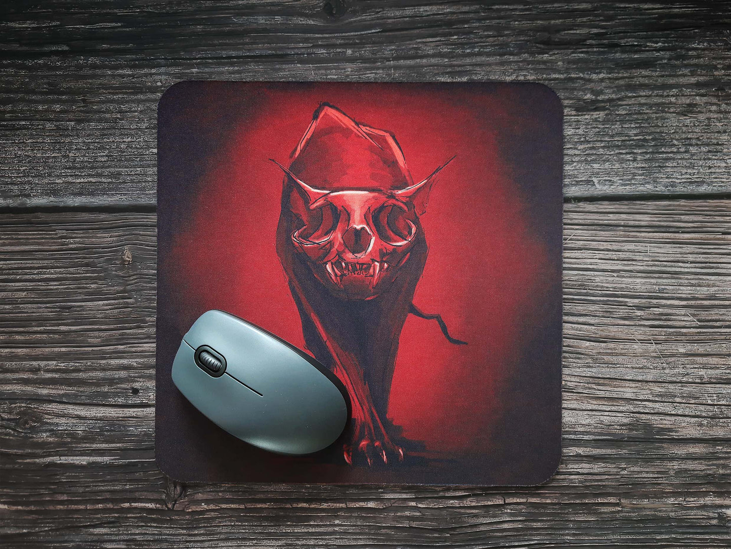 Mousepad textile “Zombiecat”