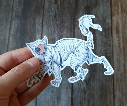 Sticker "Mummy Cat" by Gren Art
