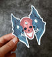 Sticker "Rotten to the core" von Gren Art