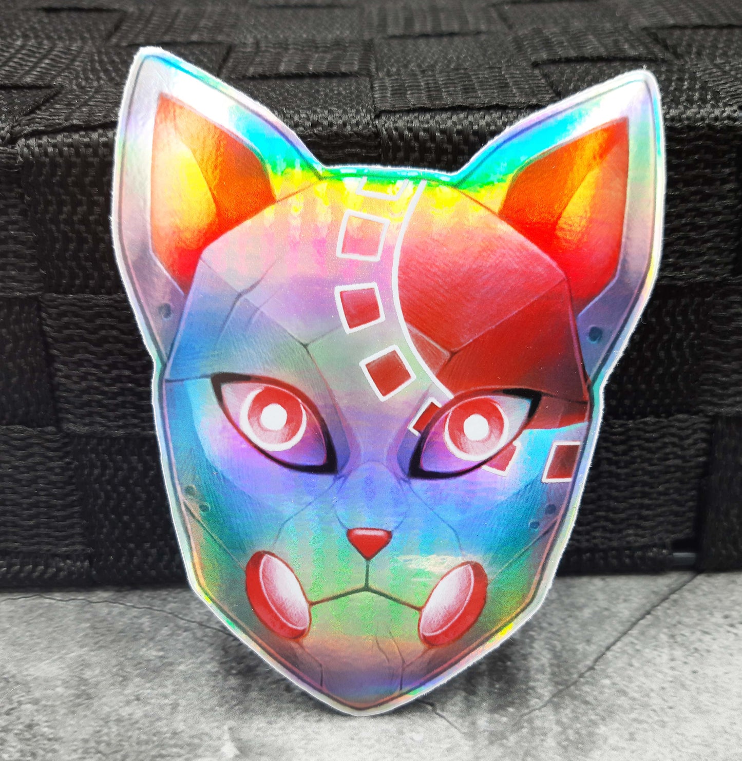 Holo Sticker "Tanjiro Mask"